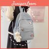 Large Backpack Capacity Shoulder Bag College Students High Schoolers Unisex