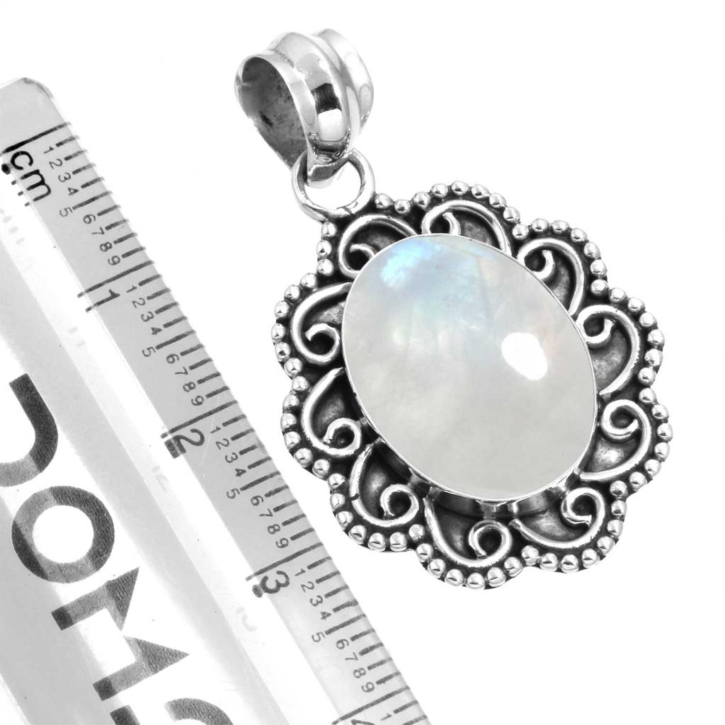 925 Sterling Silver Pendant Women Gemstone Handmade Jewelry Wedding Gift Malachite Moonstone Rose Quartz Red Stone Smoky Topaz Tiger Eye Fashion