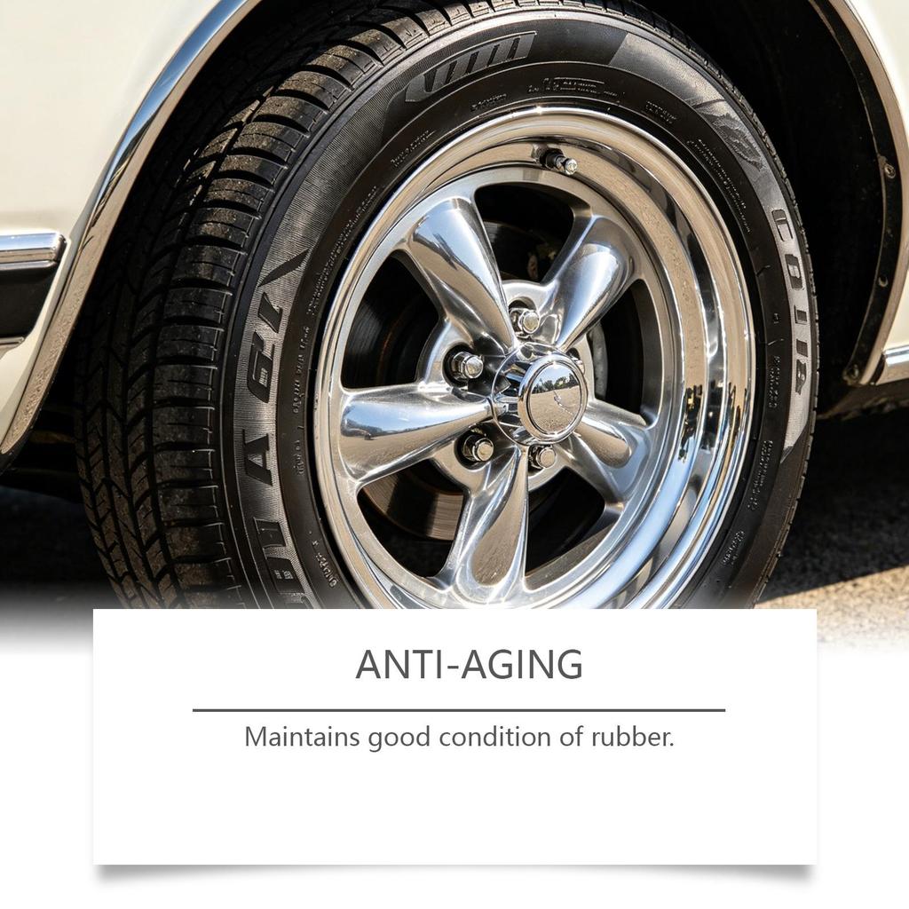 RAYHONG Black Tire Polish - Convenient Daily Shine and Clean Care for Tires