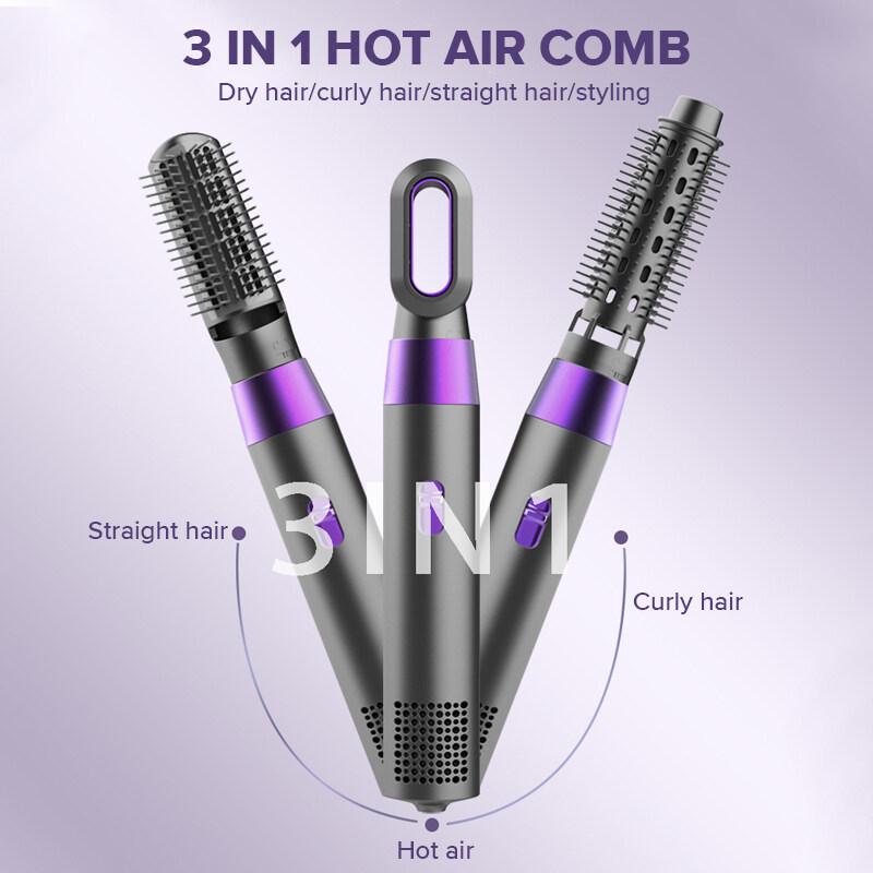 3 IN 1 Hair Blower Dryers Hair Styling Sets Hair Curling irons&Wands Flat Iron Hair Electric Combs Hair Brushes Change Head Dryers
