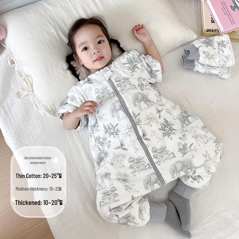 Bibi Bay Baby Sleeping Bag - All Season, Anti-kick, and Pure Cotton for Newborns & Children. 100 for baby height 95-115cm