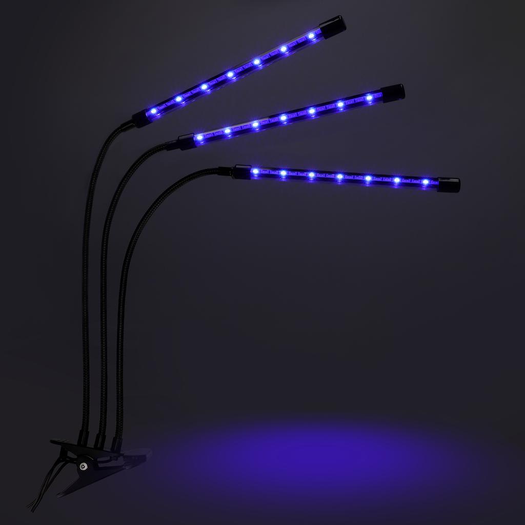 Led Plant Growth Lamp 60 Diodes Timer 24 W Home Plant Cultivation With Mains Adapter