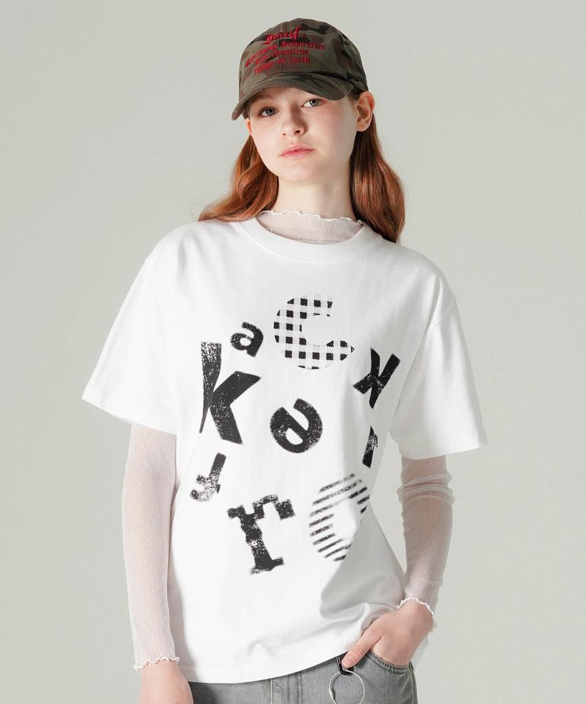 WV PROJECT Cocker Short Sleeve T-Shirt White Hsst7801