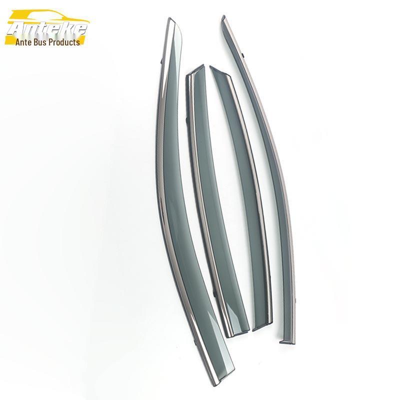 13-18 Teana PC Plastic Rain Deflector with 3D Stainless Steel Trim - Exterior Accessory
