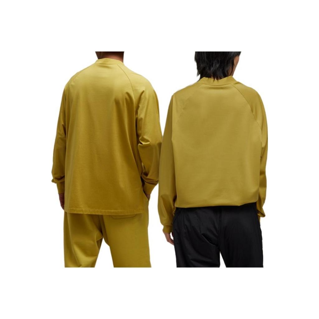 Y-3 Striped Loose Fit Long Sleeve Sweatshirt Unisex sweatshirt Yellow IQ1789