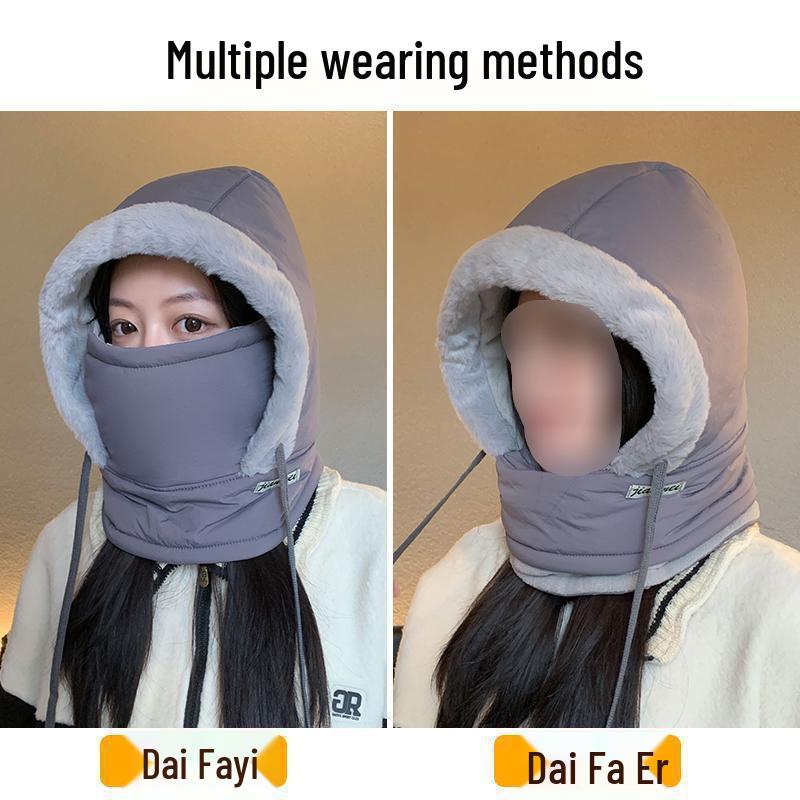 Unisex Fleece-Lined Windproof Balaclava Scarf for Cold Weather