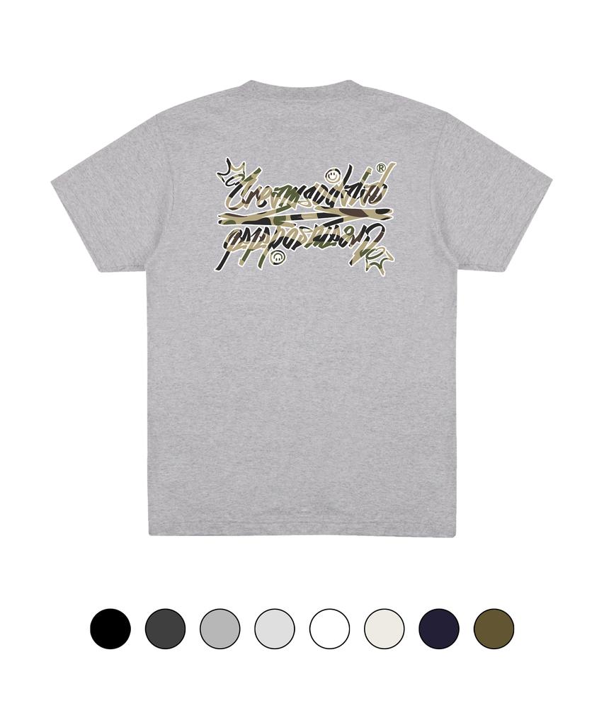 CREAM SODA LAB Camo Logo Short Sleeve T-Shirt (Type B)
