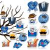 Customizable Father's Day Celebration Decoration With Bright Color Large Backdrop Banners Accessories