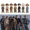 1pc Kpop ENHYPEN Member 6cm Acrylic Stand Cute Kawaii Western Cowboy Hat Chibi Figure Desktop Decoration Sign, ENGENE Merch Fans Collection Gift