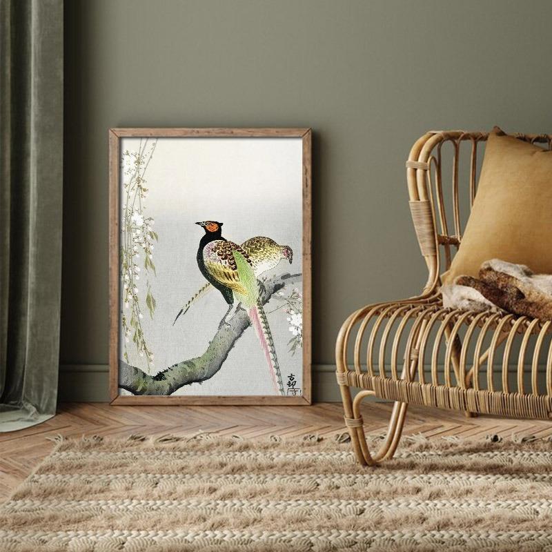 Chinese Ink Style Frameless Canvas Painting Decorative Art Printing Poster Image Home Living Room Bedroom Decor Frameless Gifts