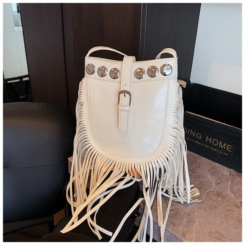 

Сумка женская весна и лето новая мода ретро на плечо через плечо сумка-ведро сумка с бахромой