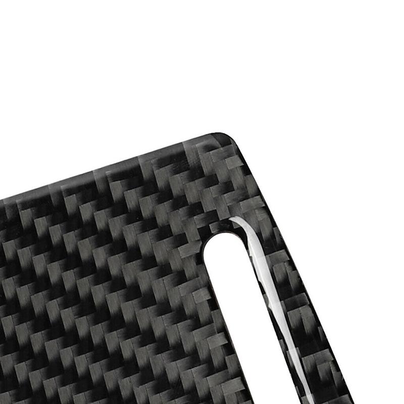 Carbon Fiber Cup Holder Panel Cover Sticker for A6 S6 A7 C7 2012-2018 Center Console Sporty Interior Trim Protection