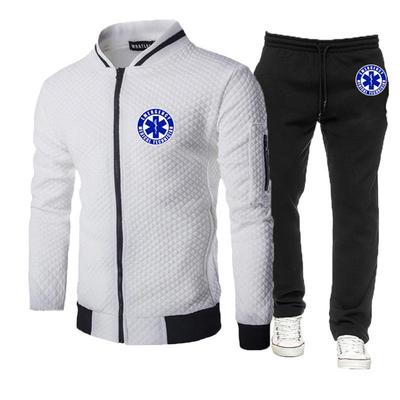 2023 Men's Fashion Casual Zipper Top+Pants Outdoor Sports Jogging Fitness Sweatshirt Set