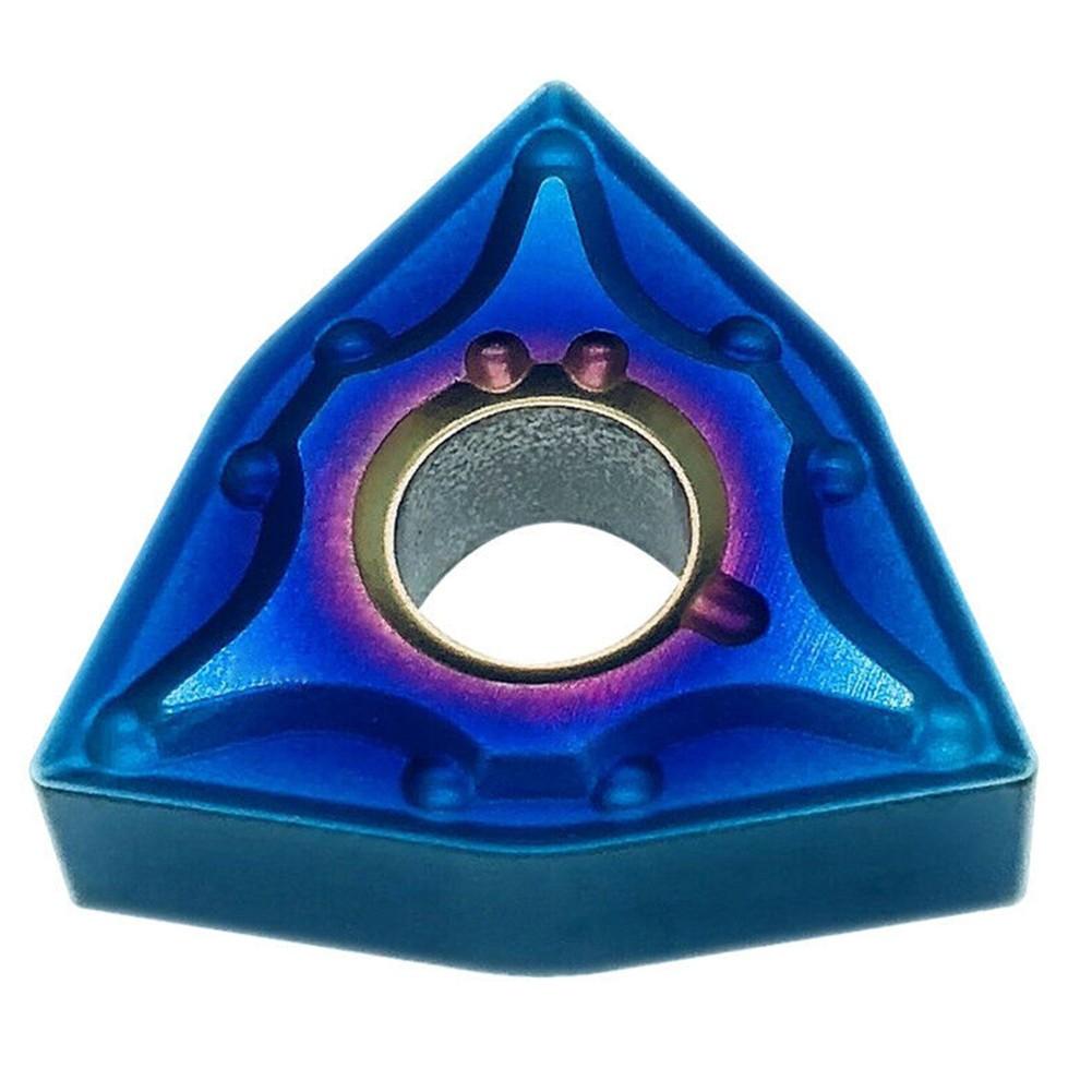 10X HRC45 Blå For NANO WNMG080408 Dreiebenk Dreieverktøy Karbidinnsats Fresemaskin