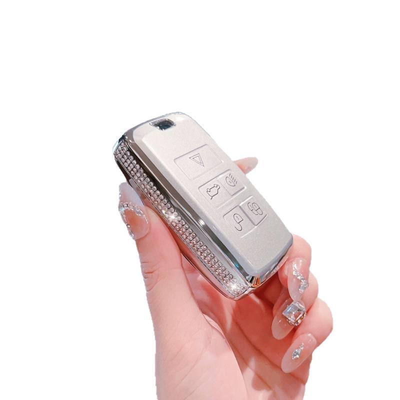 Jaguar Car Key Case: Compatible with XFL, XEL, E-Pace, F-Pace, F-Type, I-Pace, XJ, XE Models; Unisex Design