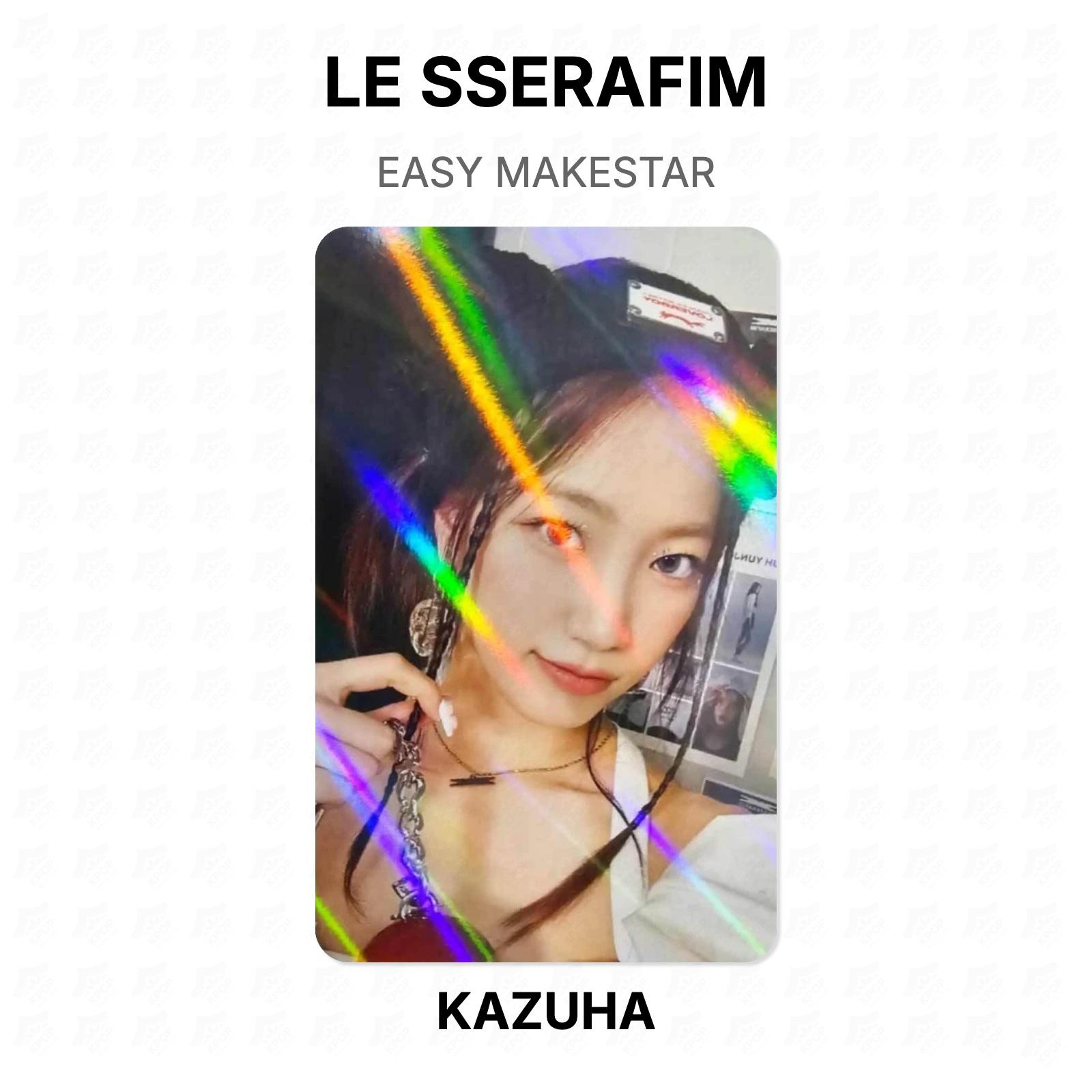 LE SSERAFIM EASY MAKESTAR Official Photocard KAZUHA