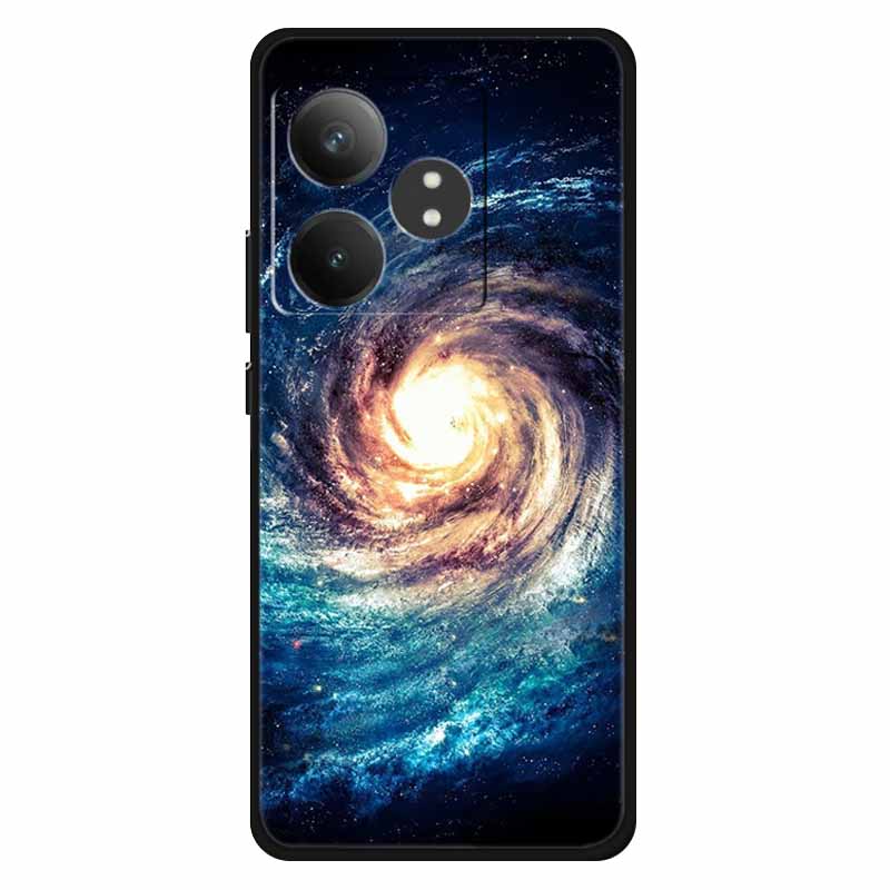 Funda For Realme GT 6T / GT 6 Cases Silicone Planet Painted TPU Soft Phone Back Cover For RMX3853 Protective Coque RMX3851  GT 6