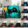Kontroler do gier koc Gamepad flanelowy koc Super miękki polar gra rzut koce do sypialni kanapa Sofa prezent dla chłopca