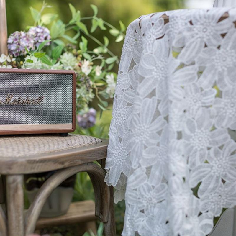 Coffee Table Tablecloth Internet Celebrity Lace Living Room Household Small Round Table Tablecloth Nordic Style Hollow Dining Table Cloth Cloth Round