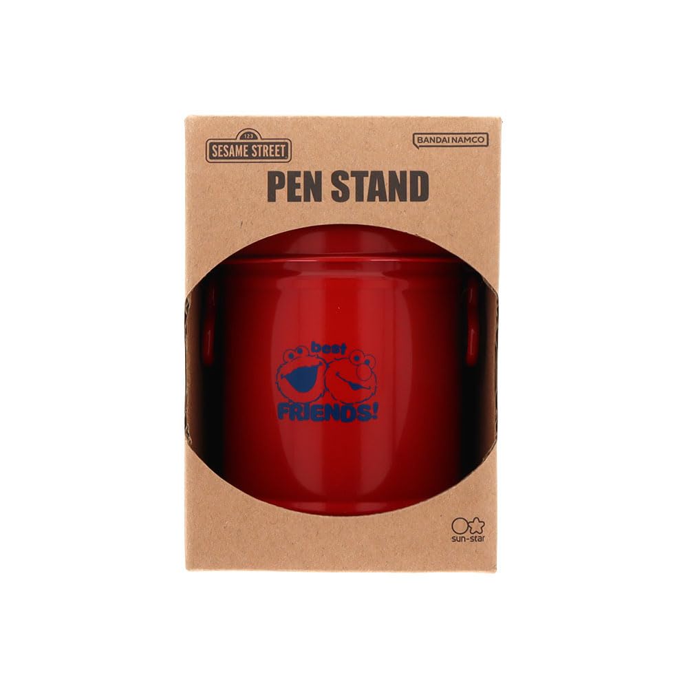 Stationery Sesame Street Pen Dustbin S2404397 Sun-Star Holder, Shape, Red,