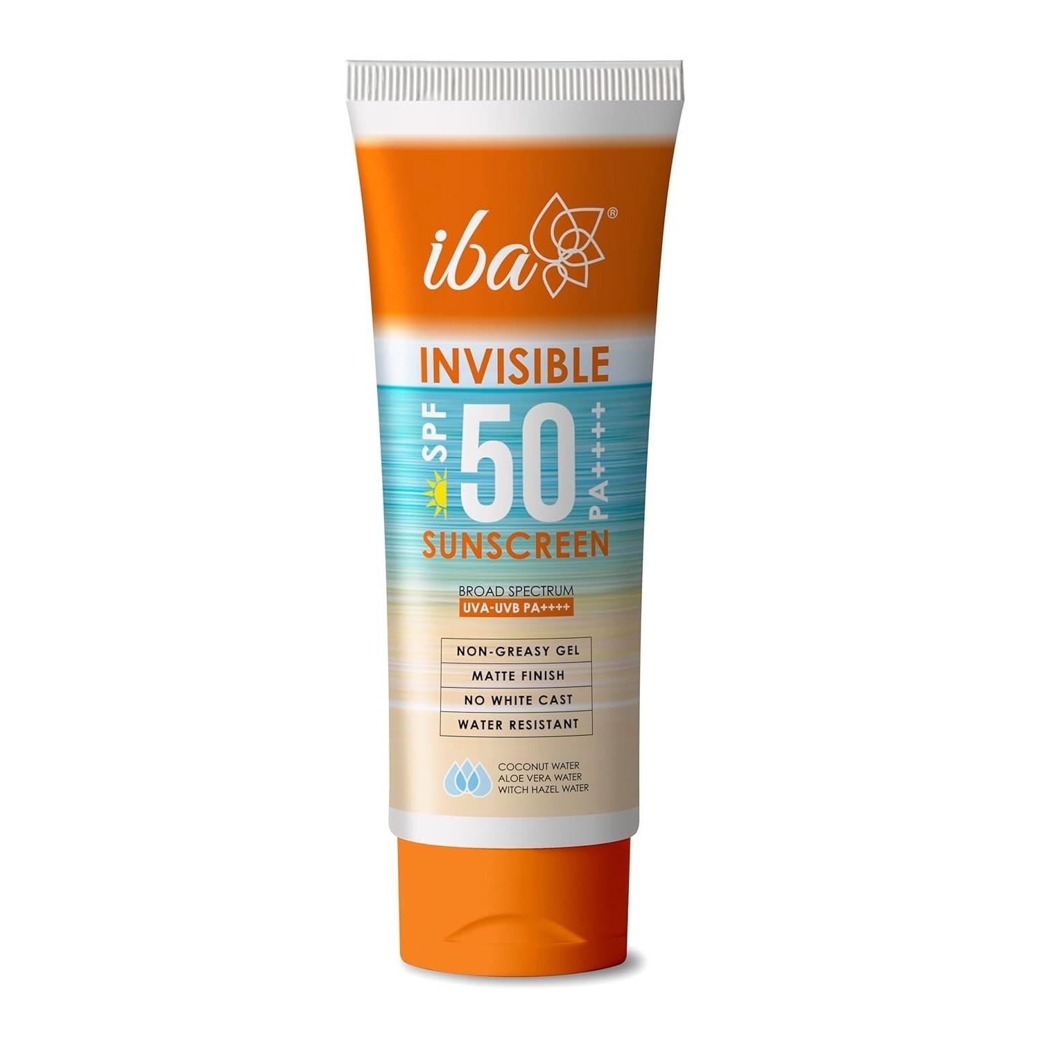 

@ Iba Invisible Spf 50 Sunscreen Pa++++ Gel Based Oil 100gm