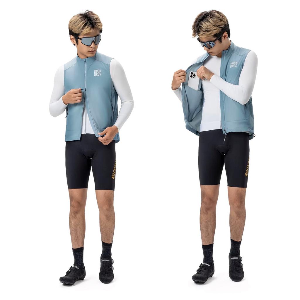 Windproof Cycling Vest Spring/autumn Size XL - Blue