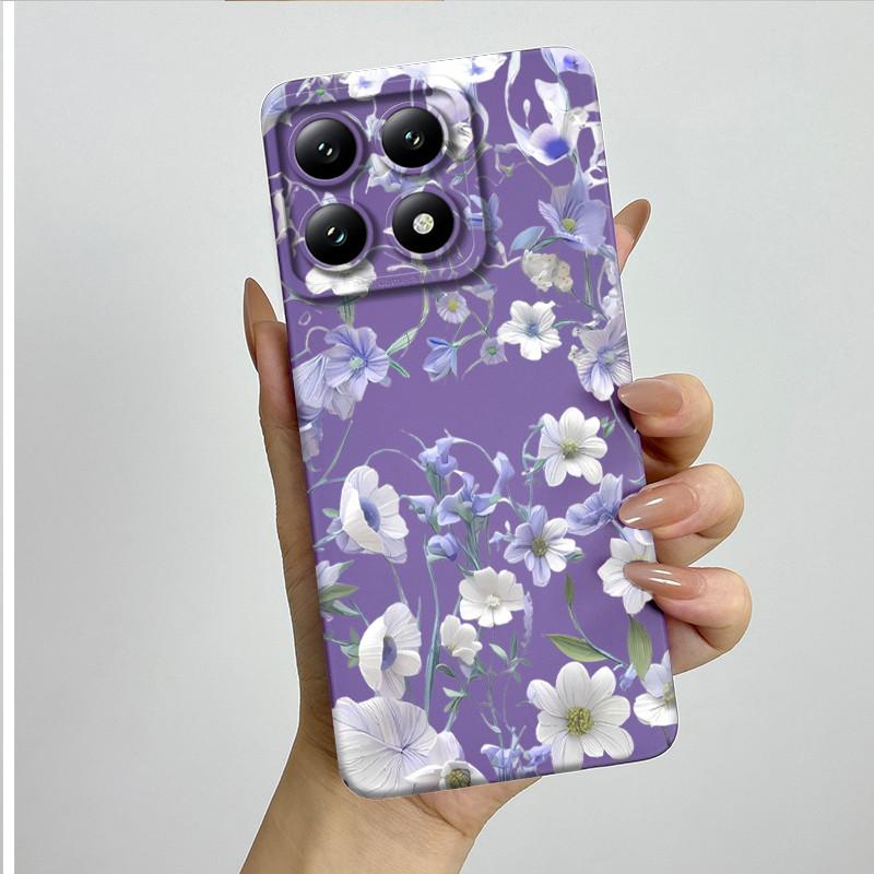 For Xiaomi 14T Pro Phone Case 14Tpro Soft Silicone TPU Sweet Painted Casing Cartoon Printed Shockproof Protective Back Cover