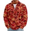 Men's Casual Knit Long Sleeve Pullover with Stand Collar and Ribbed Cuffs
