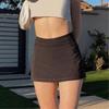 Gonna Corta Nera Streetwear a Vita Alta con Pantaloncini Estetica Y2k Gonna a Linea A Moda Casual Gonne Estive per Donna