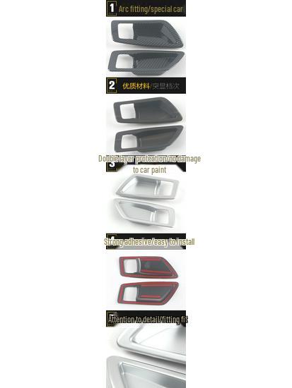 Front Inner Door Bowl Decorative Frame & Anti-Scratch Cover for 2021 Sienna