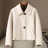Petite Women's 2026 Spring Wool Blend Lapel Coat
