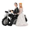 Romantic Bride Groom Cake Decor Resin Wedding Cake Topper Couple Figurine Centerpiece for Wedding Party