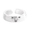 2pcs Adjustable Cute Cats and Dog Cartoon Ring for Women Adjustable Size Friendship Ring Fashion Engagement Jewelry