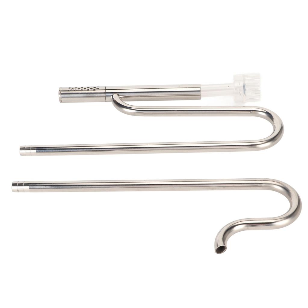 Sada přítokových odtokových trubek nastavitelná 304 nerezová ocel akvária Lilyová trubka s povrchovým skimmerem pro