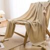 with Tassel Nordic Knitted Blanket Waffle Pattern Sofa Blanket Simple Nap Blanket  Air Condition