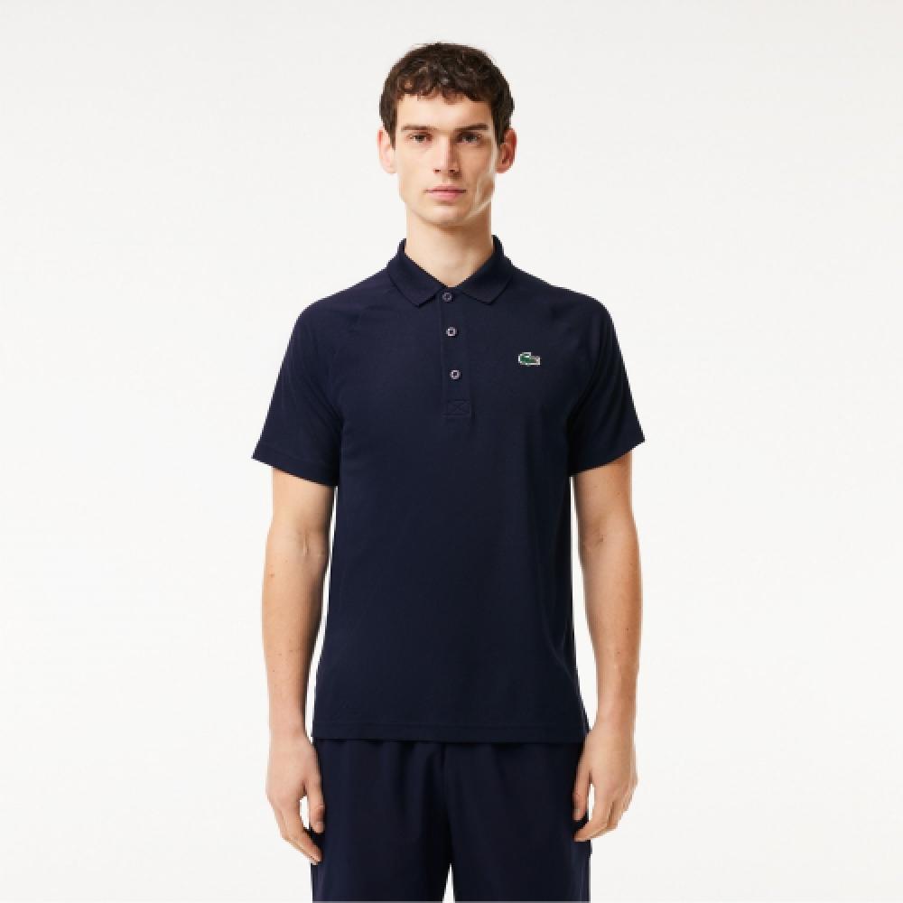 

LACOSTE Мужская функциональная рубашка-поло с короткими рукавами реглан [темно-синий]