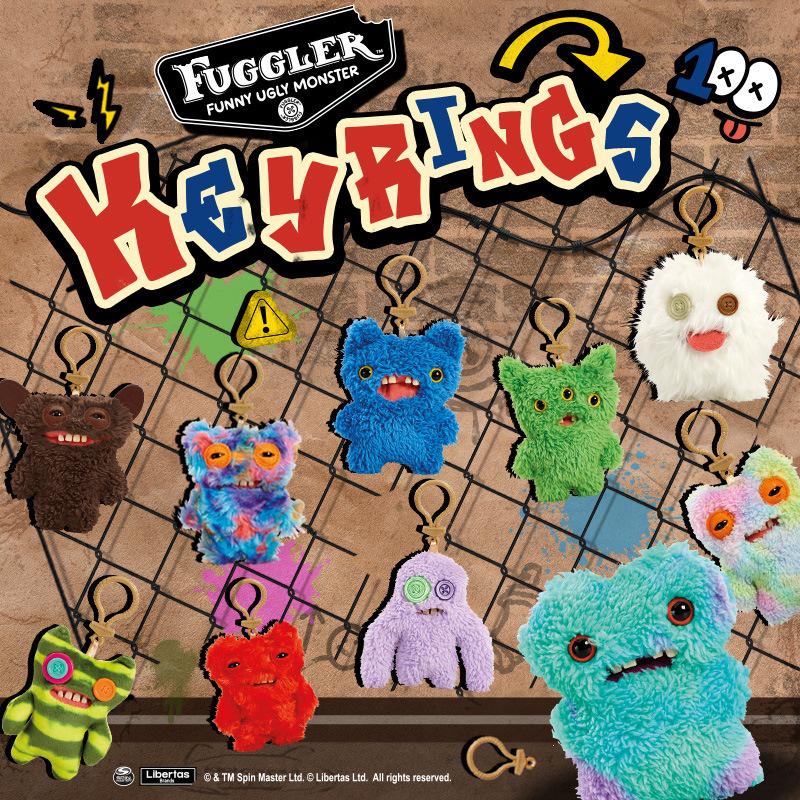 Portachiavi Peluche Mostro dei Denti Fuggler - Bambola Carina e Divertente, 3a-5a Generazione.