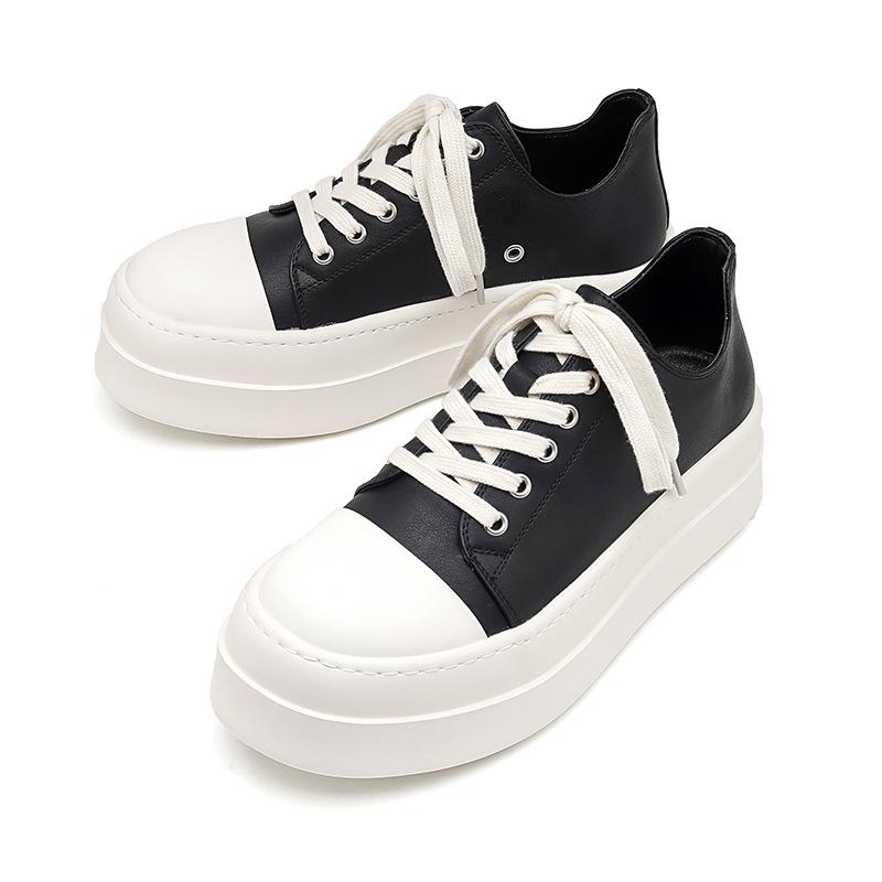 American platform canvas shoes men's niche sports high street couple big head board shoes derby shoes 18454-R