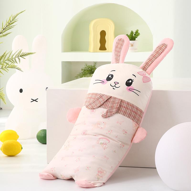 Adorable Animal Collection - Cotton Buckwheat Neck Support Pillow for Kids & Students 30x55cm Buckwheat Husk