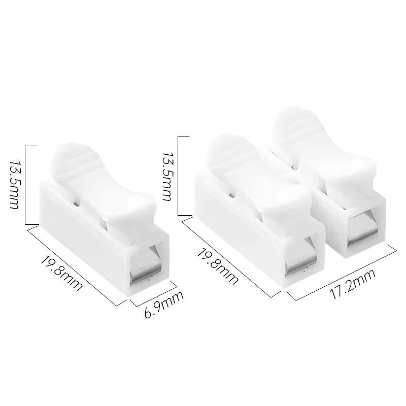 Wire Connector CH-1 CH-2 Press Terminal Block Power Cord Clamp Flame-retardant Terminal Block Quick Electric Cable Connectors