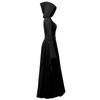 Costume da Strega con Cappuccio per Donna Vestito Festa di Halloween Cosplay Performance Teatrale Tema Fantasy