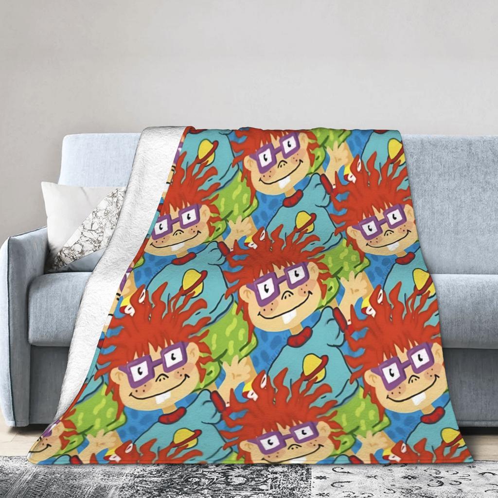 Rugrats Angelica Pickles Pattern Blanket Soft Fluffy Plush Throw Blanket For Living Room Camping Flannel Bedspread Bed Cover