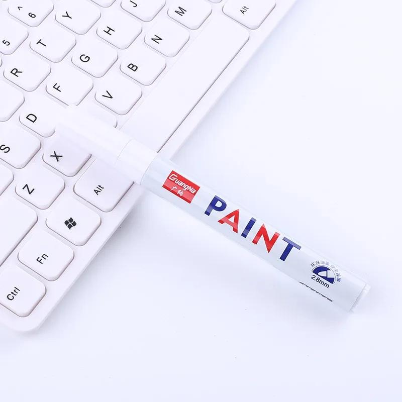 1/3/5 PCS White Paint Markers Pens Oily Waterproof Plastic Large Capacity White Marker School Supplies Stationery 0.7/1.0/2.5mm