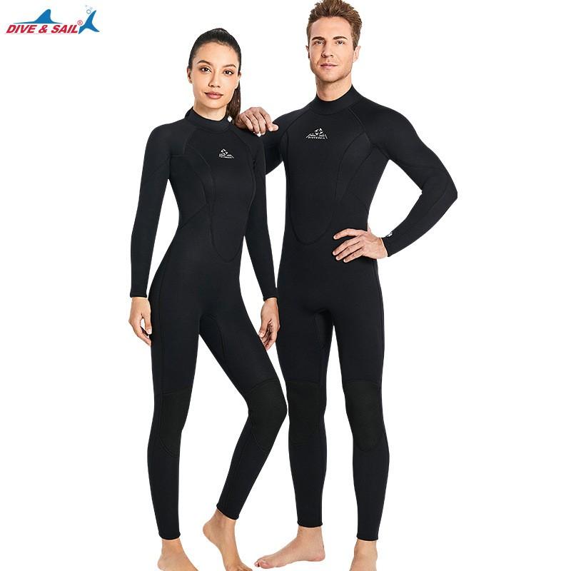 3mm Neoprene Wetsuit Men Women Warm Suit Snorkeling Surfing Swimming Winter Diving