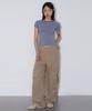 CHICKS Vintage Oversized Cargo Pants Beige