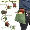 1Pc Foldable Foraging Bag Canvas Bushcraft Bag Foraging Pouch Storage Bags Easy Looping Around Belts Bags For Camping Hiking