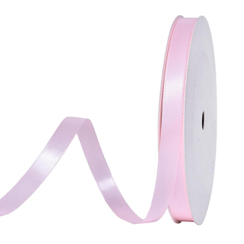 

double sided satin ribbon pink width 10 mm 100 yards length Approximately 91 meters large capacity ribbon for gift wrapping bowknot packaging gift