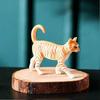 Simulations-Katzenfigurine, Entzückende lebensechte Skulptur für die Heimschreibtischdekoration, Realistisches sammelbares Katzenstatuen-Ornament