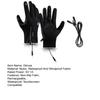 Waterproof Heated Gloves Men Women Rechargeable Hand Warmers Touch Screen Electric Heated Gloves for Skiing Hiking Cycling Driving