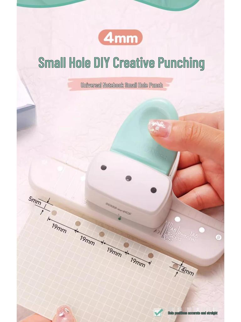 Kedeou 4mm Three-Hole Loose-Leaf Planner Punch